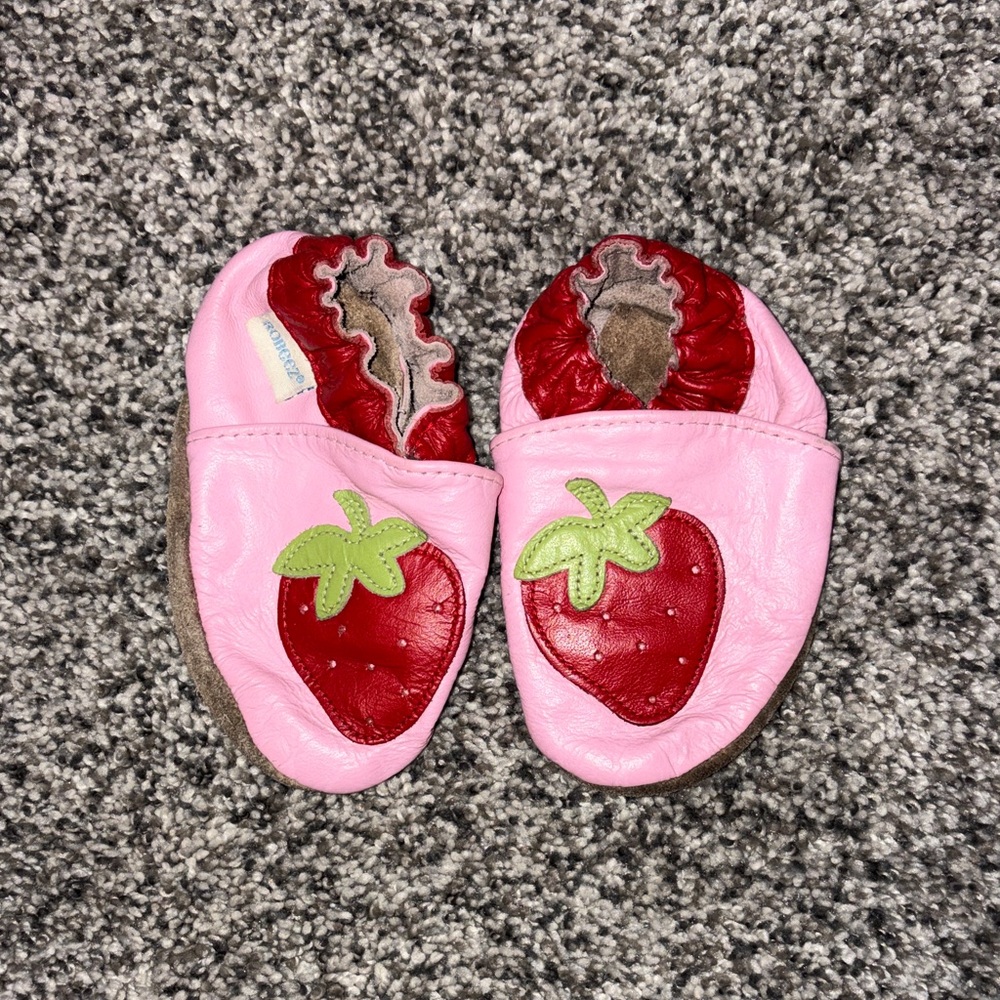 Pink and Red Strawberry Kids Shoes Robeez